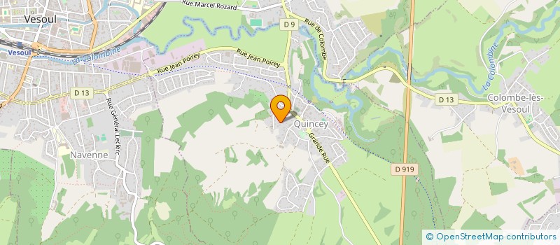 localisation de l'entreprise MADAME SOPHIE GRESSIER  QUINCEY