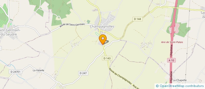 localisation de l'entreprise MADAME SOPHIE GROS  CHAMPAGNOLLES