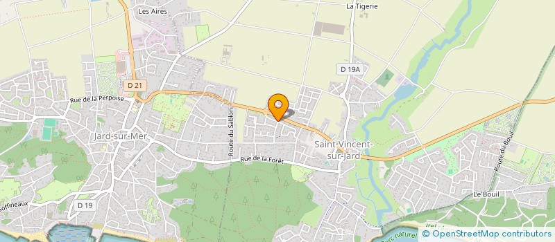 localisation de l'entreprise MADAME SOPHIE GROSJEAN  SAINT-VINCENT-SUR-JARD