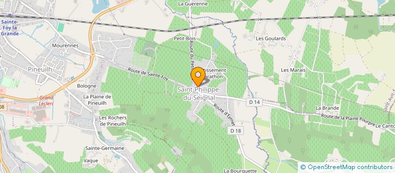 localisation de l'entreprise MADAME SOPHIE GROSSIAS  LIGUEUX