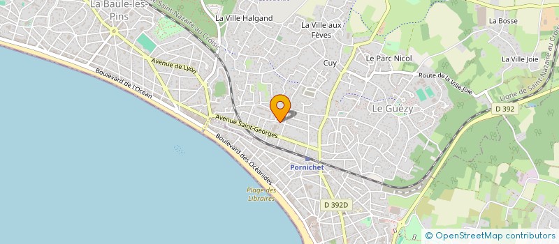 localisation de l'entreprise MADAME SOPHIE GRUET à LA BAULE-ESCOUBLAC