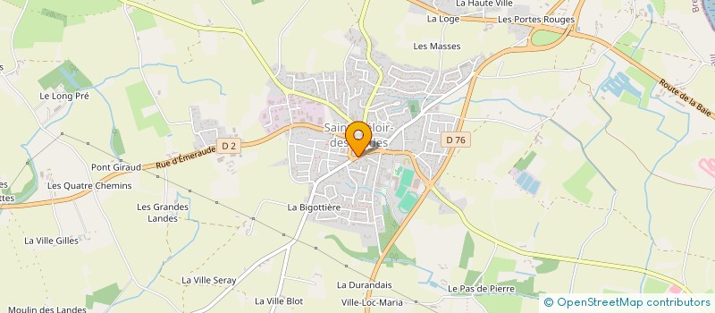 localisation de l'entreprise MADAME SOPHIE GUEDEAU  SAINT-MELOIR-DES-ONDES