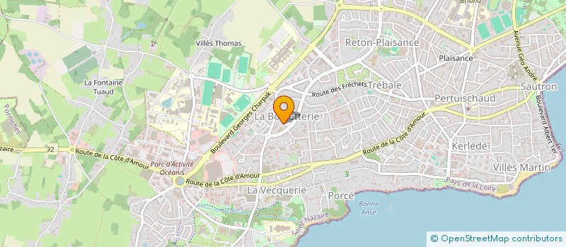 localisation de l'entreprise MADAME SOPHIE GUENAN à SAINT-NAZAIRE