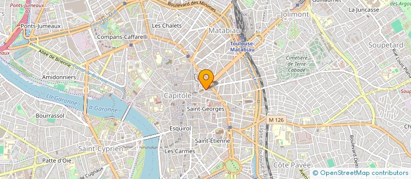 localisation de l'entreprise MADAME SOPHIE GUERAULT  TOULOUSE