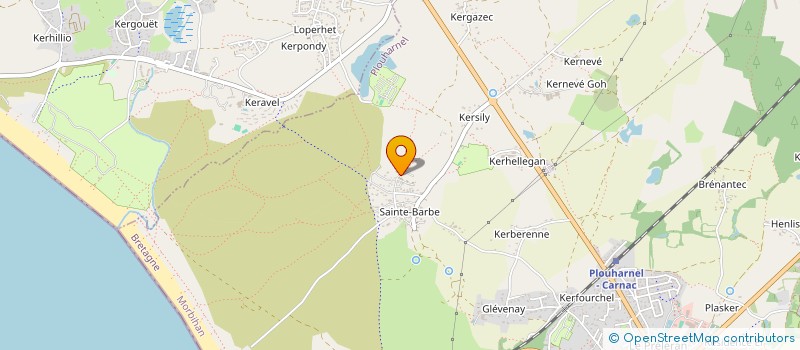 localisation de l'entreprise MADAME SOPHIE GUERIN  CARNAC