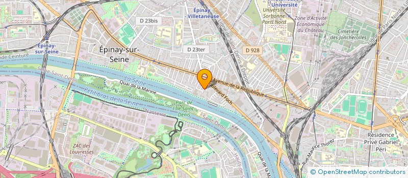 localisation de l'entreprise MADAME SOPHIE GUERIN à EPINAY-SUR-SEINE