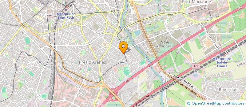 localisation de l'entreprise MADAME SOPHIE GUERNIER à MONTPELLIER