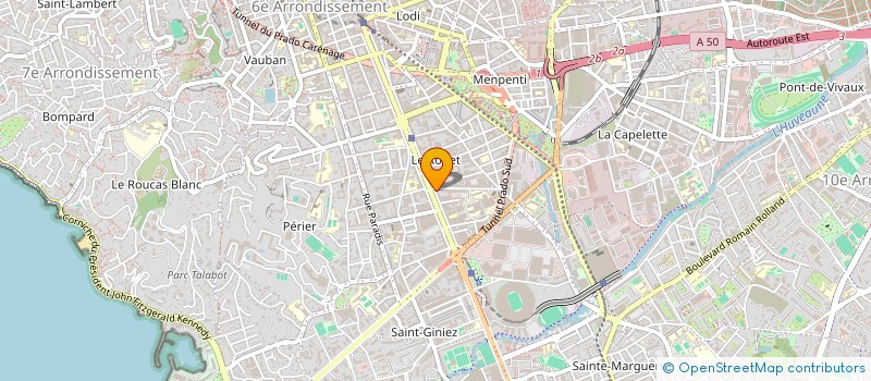 localisation de l'entreprise MADAME SOPHIE GUEY  MARSEILLE