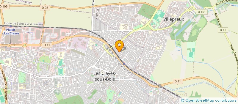 localisation de l'entreprise MADAME SOPHIE GUICHARD à LES CLAYES-SOUS-BOIS