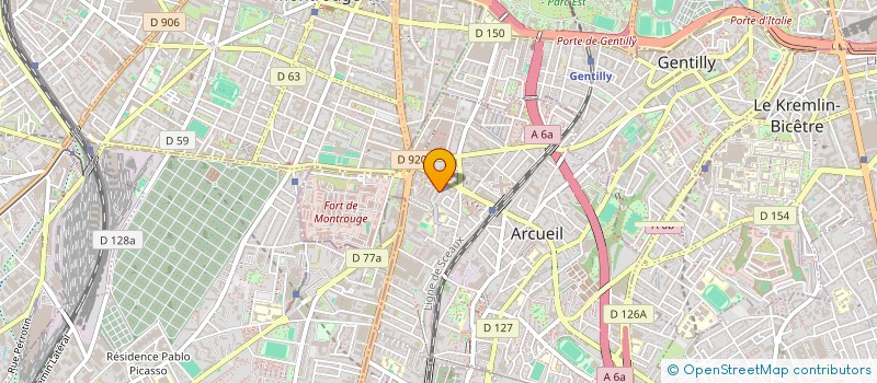 localisation de l'entreprise MADAME SOPHIE GUILBERT à ARCUEIL