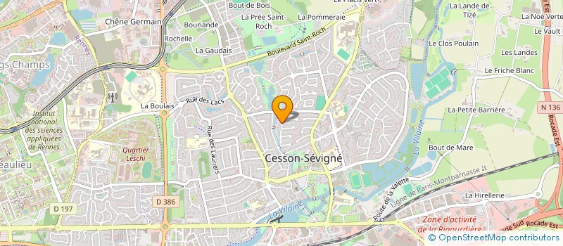localisation de l'entreprise MADAME SOPHIE GUILLEMARD  CESSON-SEVIGNE