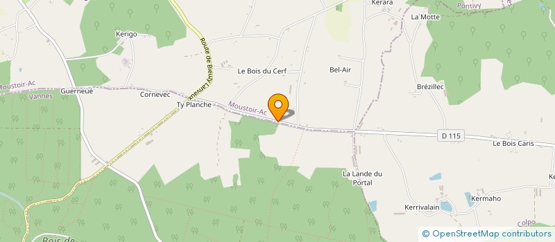 localisation de l'entreprise MADAME SOPHIE GUILLEMET  MOUSTOIR-AC