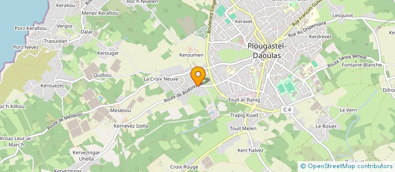 localisation de l'entreprise MADAME SOPHIE GUILLERM à PLOUGASTEL-DAOULAS