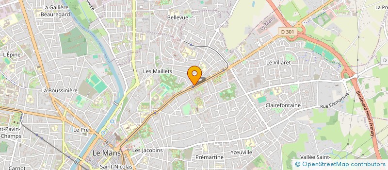 localisation de l'entreprise MADAME SOPHIE GUILLIN  LE MANS