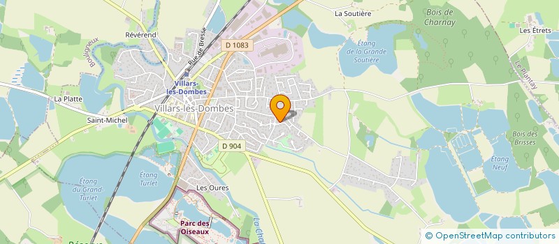 localisation de l'entreprise MADAME SOPHIE GUILLOT  VILLARS-LES-DOMBES