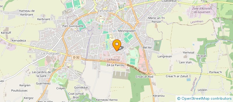 localisation de l'entreprise MADAME SOPHIE GUILLOU  LESNEVEN