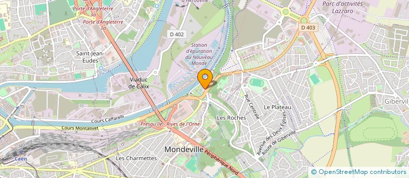 localisation de l'entreprise MADAME SOPHIE GUINGOUAIN  MONDEVILLE