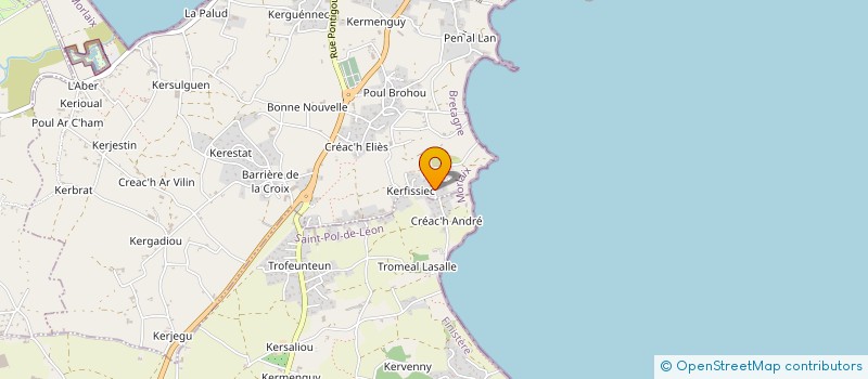 localisation de l'entreprise MADAME SOPHIE GUITTON  ROSCOFF