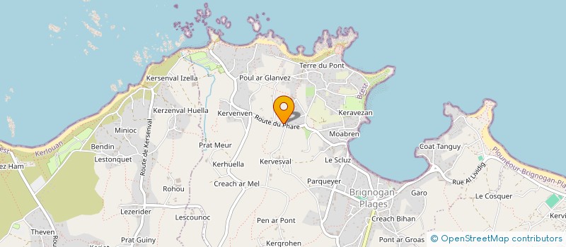 localisation de l'entreprise MADAME SOPHIE GUIZIOU  PLOUNEOUR-BRIGNOGAN-PLAGES