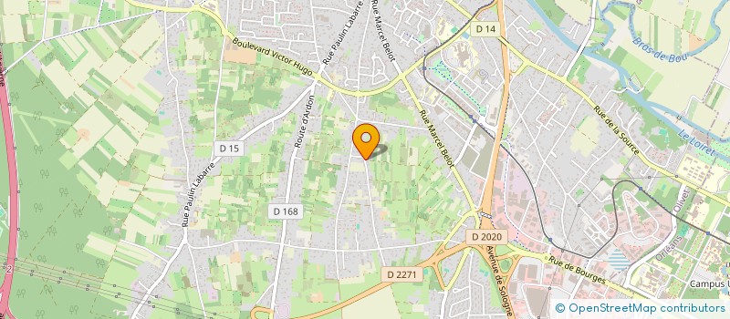 localisation de l'entreprise MADAME SOPHIE HACQUART à OLIVET