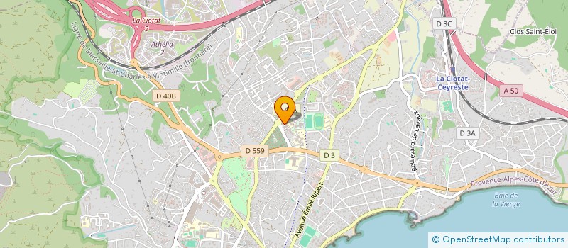 localisation de l'entreprise MADAME SOPHIE HAMART à LA CIOTAT