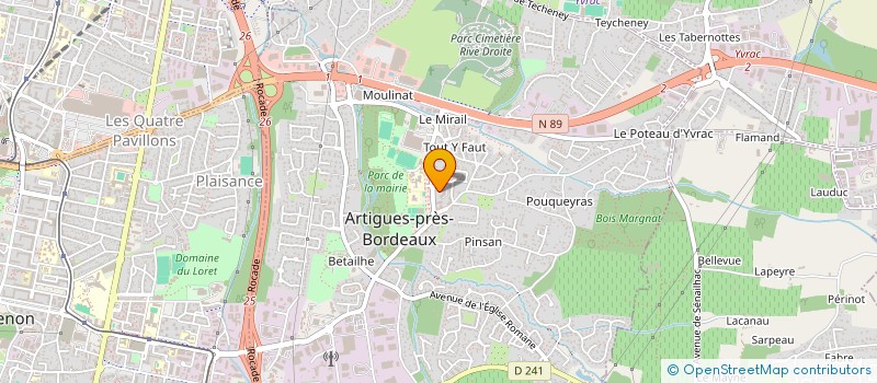 localisation de l'entreprise MADAME SOPHIE HAMON à ARTIGUES-PRES-BORDEAUX