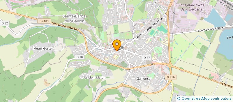 localisation de l'entreprise MADAME SOPHIE HANESSE à GAILLON