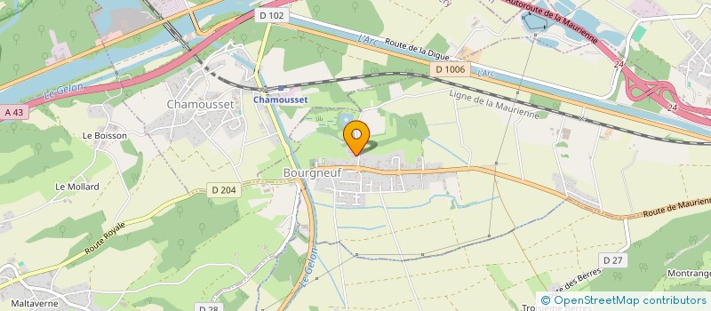 localisation de l'entreprise MADAME SOPHIE HANOT  BOURGNEUF