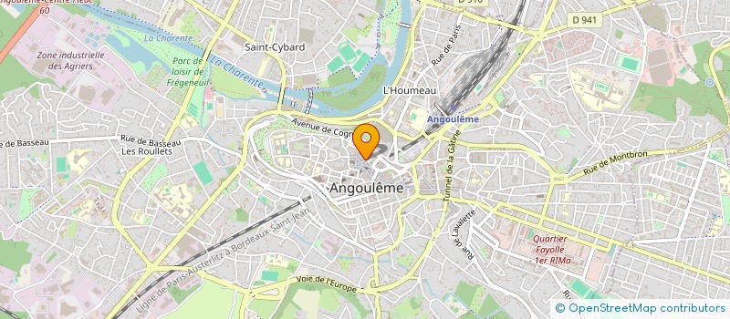 localisation de l'entreprise MADAME SOPHIE HEBRARD à ANGOULEME