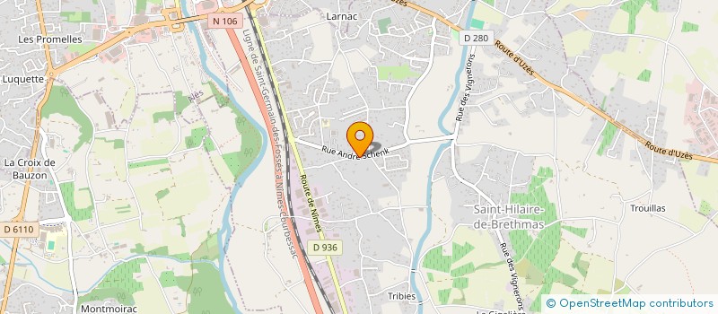 localisation de l'entreprise MADAME SOPHIE HELENE GROSMAIRE  SAINT-CHRISTOL-LEZ-ALES