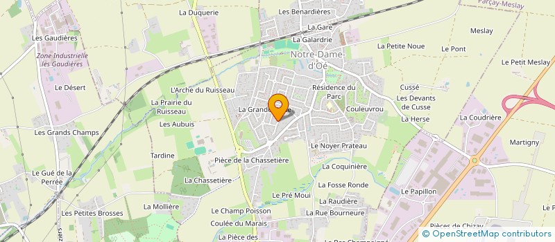 localisation de l'entreprise MADAME SOPHIE HENNAUT  NOTRE-DAME-D'OE