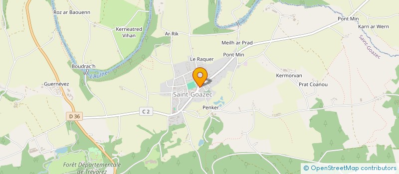 localisation de l'entreprise MADAME SOPHIE HENNEQUIN  SAINT-GOAZEC