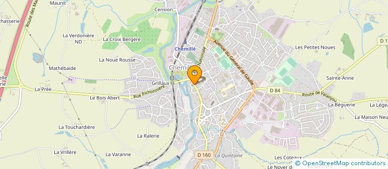 localisation de l'entreprise MADAME SOPHIE HENNEQUIN  CHEMILLE-EN-ANJOU