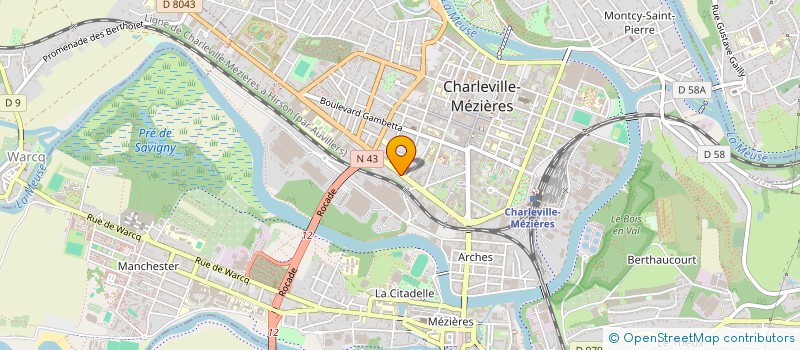 localisation de l'entreprise MADAME SOPHIE HENRAT  CHARLEVILLE-MEZIERES