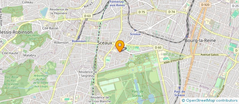 localisation de l'entreprise MADAME SOPHIE HERLEM à SCEAUX