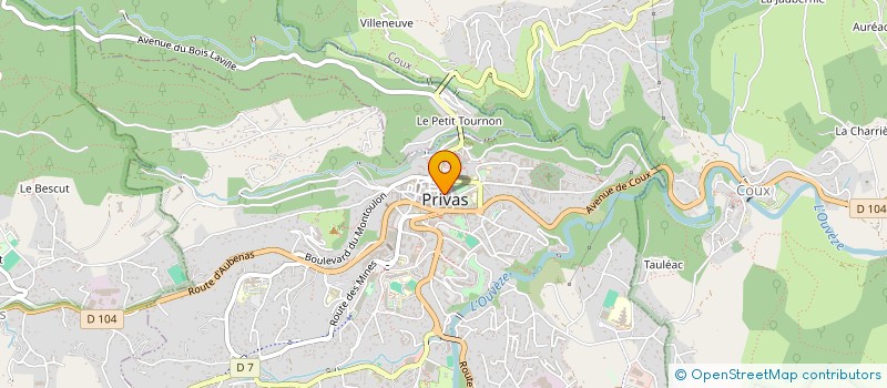 localisation de l'entreprise MADAME SOPHIE HERMAL  PRIVAS