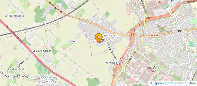 localisation de l'entreprise MADAME SOPHIE HERMAN à LILLE