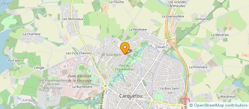 localisation de l'entreprise MADAME SOPHIE HEULIN à CARQUEFOU