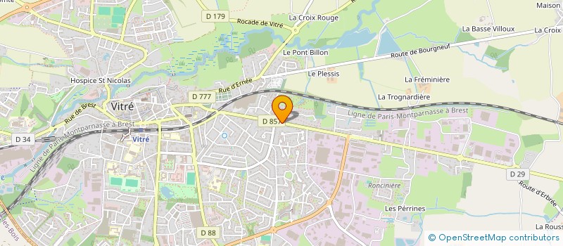 localisation de l'entreprise MADAME SOPHIE HEULOT  VITRE