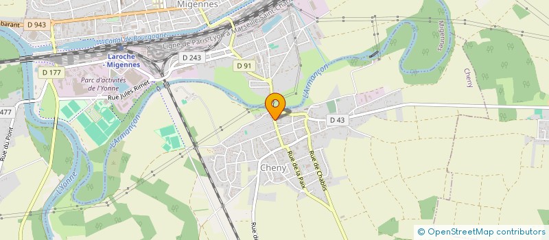 localisation de l'entreprise MADAME SOPHIE HEURET  CHENY