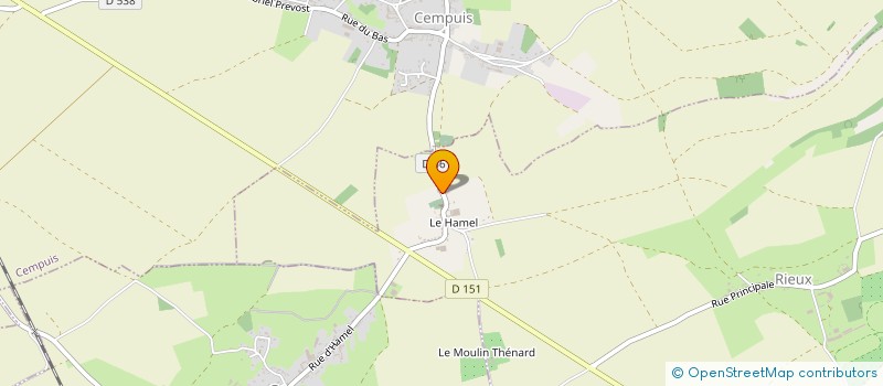 localisation de l'entreprise MADAME SOPHIE HEVERAET à LE HAMEL