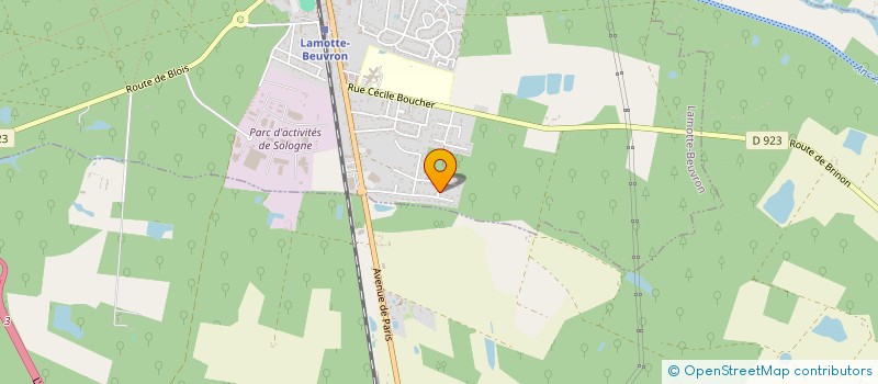 localisation de l'entreprise MADAME SOPHIE HIMBER  LAMOTTE-BEUVRON