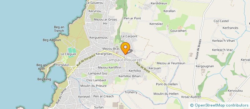 localisation de l'entreprise MADAME SOPHIE HINCKER à LAMPAUL-PLOUARZEL