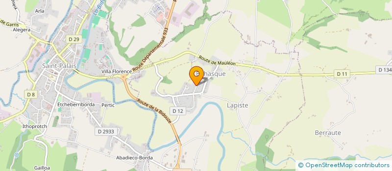 localisation de l'entreprise MADAME SOPHIE HIRIART  BEHASQUE-LAPISTE