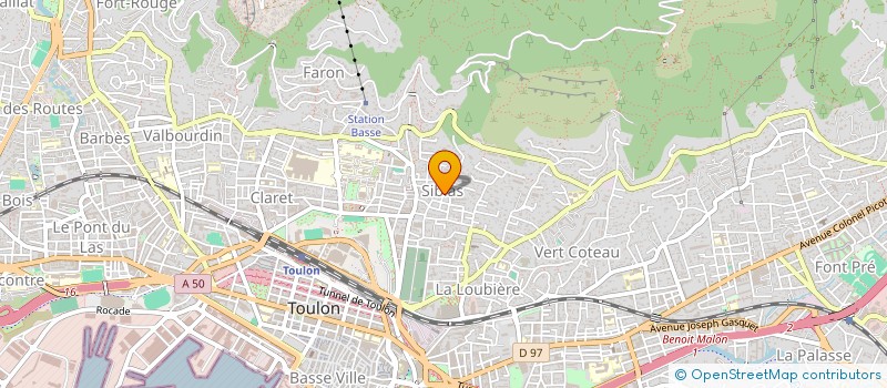 localisation de l'entreprise MADAME SOPHIE HOARAU  TOULON