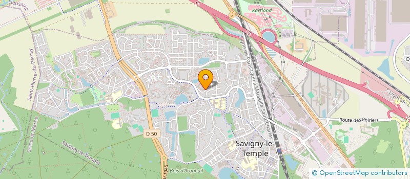 localisation de l'entreprise MADAME SOPHIE HOCQ  SAVIGNY-LE-TEMPLE
