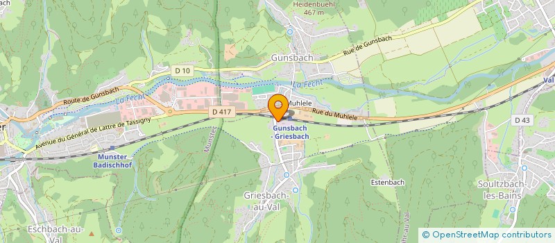 localisation de l'entreprise MADAME SOPHIE HOFMANN à GRIESBACH-AU-VAL