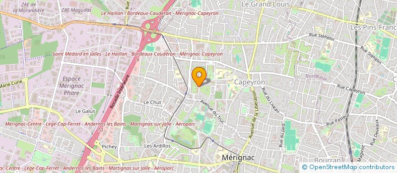 localisation de l'entreprise MADAME SOPHIE HOU  MERIGNAC