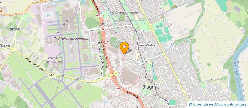 localisation de l'entreprise MADAME SOPHIE HOUT  BLAGNAC