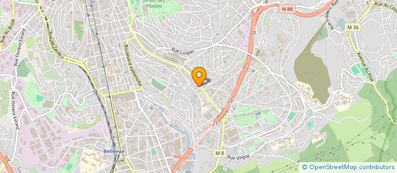 localisation de l'entreprise MADAME SOPHIE HOUY  SAINT-ETIENNE